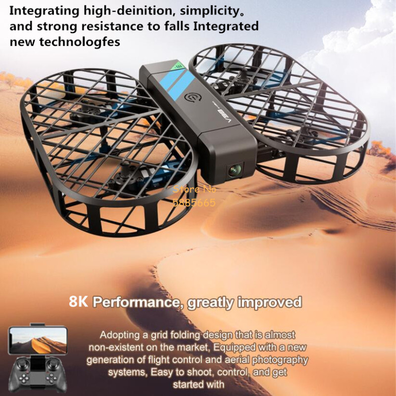 Drone Remote Controller Lanyard - Kamera HD 8K 360 ° Ochrona