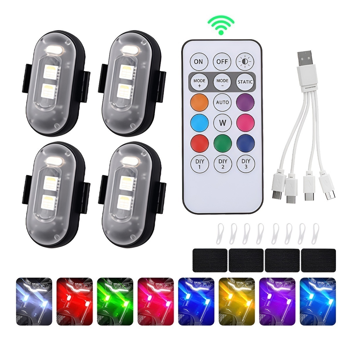 4 szt. Lampy stroboskopowe LED – Drone Strobe Light recenzja i cena